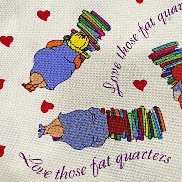 1+1= 2 YDS Fabric Love Those Fat Quarters Scattered Ladies & Borders Becky & Me - Picture 12 of 13